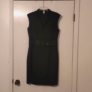 Belted Antonio Melani Dress..Sleeveless and  V-neck